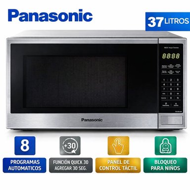HORNO MICROONDAS PANASONIC NN-SB646SRPK SILVER 37L