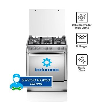 COCINA INDURAMA 5 HORNILLAS FIRENZE ZAFIRO