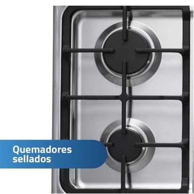 COCINA INDURAMA 4 HORNILLAS CORUÑA GRIS - 3