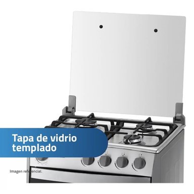 COCINA INDURAMA 4 HORNILLAS CORUÑA GRIS - 5