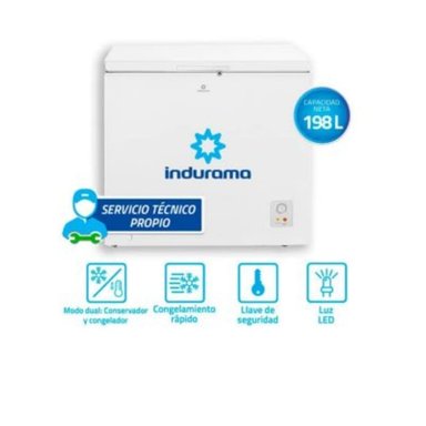 CONGELADORA INDURAMA CI-220BL 198 LT DEFROST BLANCO