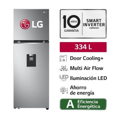 REFRIGERADORA LG PLATEADA GT33WPP 334LT