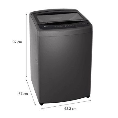 LAVADORA LG 19 KG CARGA SUPERIOR NEGRO WT19BVTB - 2