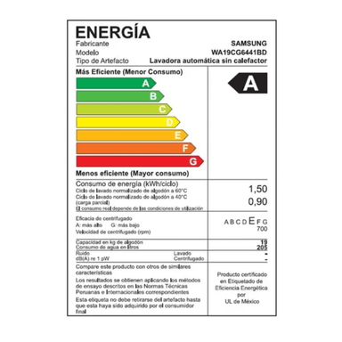 LAVADORA SAMSUNG 19KG PE ECOBUBBLE GRIS OSCURO WA19CG6441BD - 6
