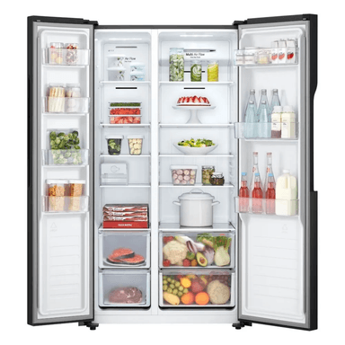 REFRIGERADORA LG SIDE BY SIDE NO FROST GS51MPD 509 L MULTI AIR FLOW NEGRO - 3