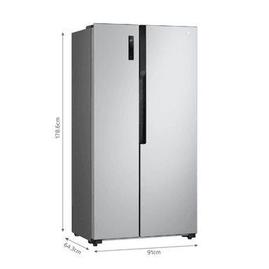 REFRIGERADORA LG LS51BPP 509L NO FROST PLATEADO - 2