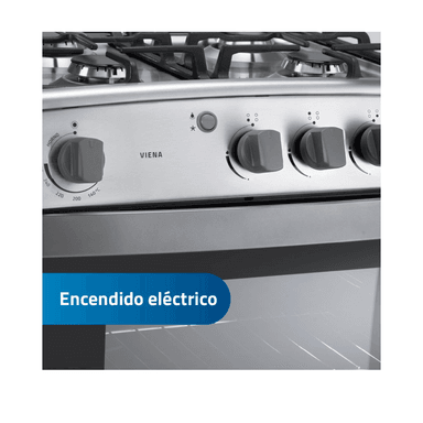 COCINA INDURAMA VIENA GRIS 4 HORNILLAS - 3