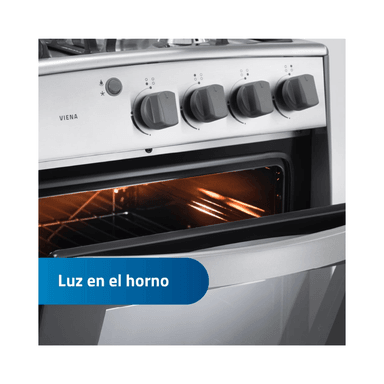 COCINA INDURAMA VIENA GRIS 4 HORNILLAS - 4