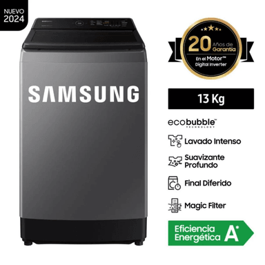 LAVADORA SAMSUNG 13KG CARGA SUPERIOR WA13CG5441BD GRIS