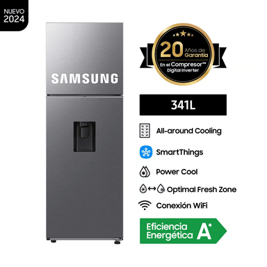 REFRIGERADORA SAMSUNG RT35DG5720S9PE TOP FREEZER NO FROST 341LT