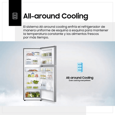 REFRIGERADORA SAMSUNG RT22FARADS8 234LT PLATEAD - 6