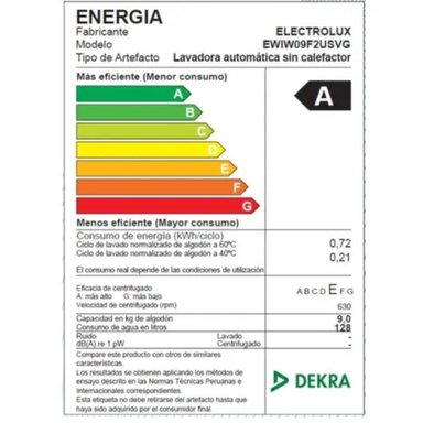 LAVADORA 9KG ELECTROLUX EWIW09F2USVG - 8