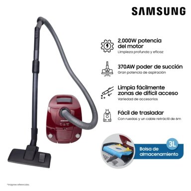 ASPIRADORA DE ARRASTRE CICLÓNICA SAMSUNG VCC4190V3KXZS 2000W PURPLE