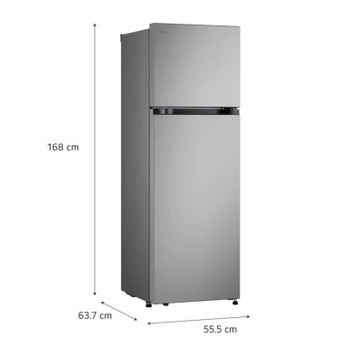 REFRIGERADORA LG 264 LT NO FROST VT26BPY PLATA - 2