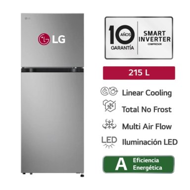 REFRIGERADORA LG 215L VT22BPY SD PLATEADO