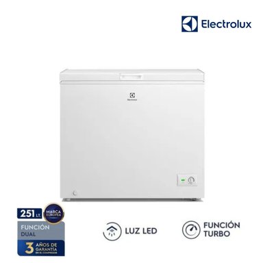 CONGELADOR  HORIZONTAL ELECTROLUX 251 L BLANCO EFH25S2P4AW