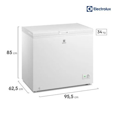 CONGELADOR  HORIZONTAL ELECTROLUX 251 L BLANCO EFH25S2P4AW - 2