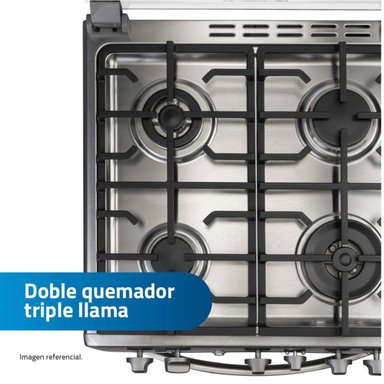 COCINA INDURAMA VERCELLI ZAFIRO CROMA 4 HORNILLAS - 3