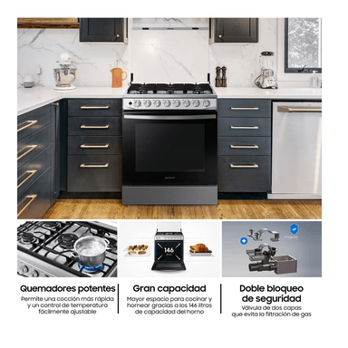 COCINA SAMSUNG  6 HORNILLAS CON PLANCHA NX52T5311PSPE - 5