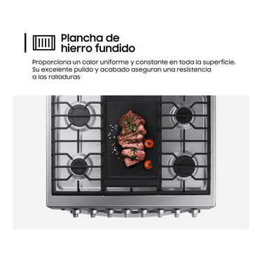 COCINA SAMSUNG  6 HORNILLAS CON PLANCHA NX52T5311PSPE - 7