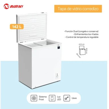 CONGELADORA MIRAY CM-143H 142 L - 5