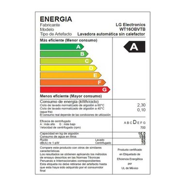 LAVADORA LG WT16OBVTB 16KG TURBODRUM CARGA SUPERIOR ONYX NEGRO - 8