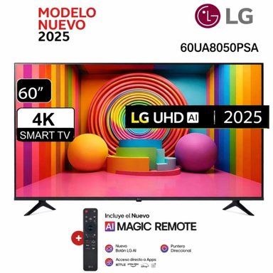 TELEVISOR LG LED 60 UHD 4K THINQ AI 60UA8050PSA
