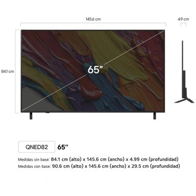 TELEVISOR LG 65 QNED 4K THINQ AI 65QNED82ASG - 3