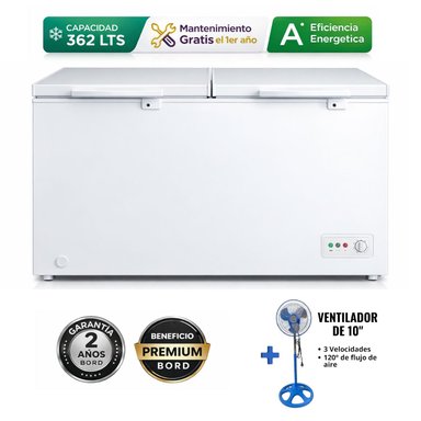 CONGELADORA BORD 362LT CO360B-M BLANCO + VENTILADOR