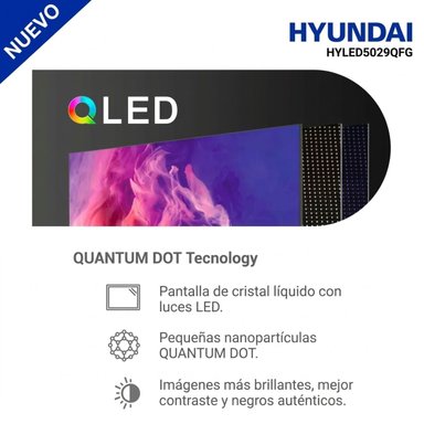 TELEVISOR HYUNDAI QLED 50 HYLED5029QF SMART TV GOOGLE TV FULL HD 2025 - 6