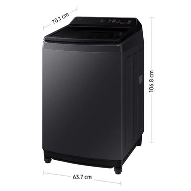 LAVADORA SAMSUNG 17KG  WA40F17E7CPE  ECOBUBBLE GRIS GRAFITO - 3