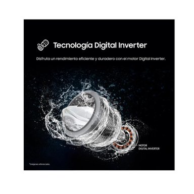 LAVADORA SAMSUNG 17KG  WA40F17E7CPE  ECOBUBBLE GRIS GRAFITO - 9