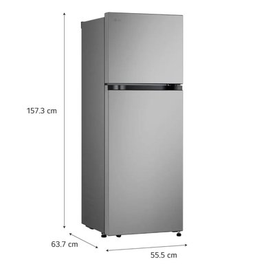 REFRIGERADORA LG VT24BPY TOP FREEZER 241 LITROS NO FROST PLATATEADO - 3