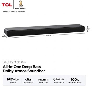 TELEVISOR TCL 65 UHD 4K SMART TV 65V6C + SOUNDBAR TCL - 7