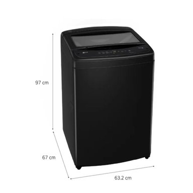LAVADORA LG TURBODRUM 19KG WT19OBVTB NEGRO - 2