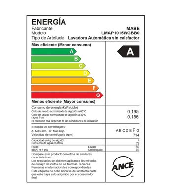 LAVADORA MABE DE 10 KG SILVER LMAP1015WGBB0 AUTOMÁTICA - 9