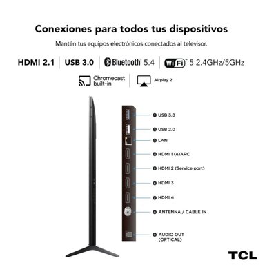 TELEVISOR TCL 65 4K QD MINI LED GOOGLE TV 65C6KS - 4