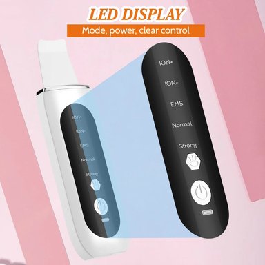 PALETA LIMPIEZA FACIAL ULTRASONICA PROFUNDA 5 EN 1 EMS LED - 2