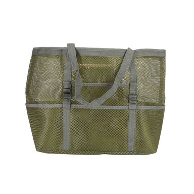 VERANO - BOLSO DE PLAYA DISEÑO MALLA - COLOR VERDE