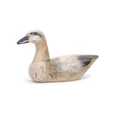 VERANO - AVE MARINA DECORATIVA DE MADERA CON COLORES CREMAS – 31CM