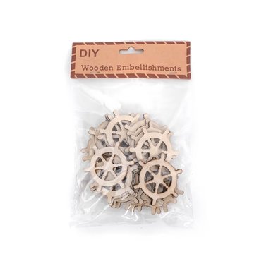 VERANO - ADORNOS VERANO  DE MDF SET DE 24PZS