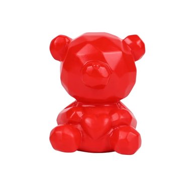 SAN VALENTIN - VELA DE PLÁSTICO LED DISEÑO OSITO CON LUZ ROJO