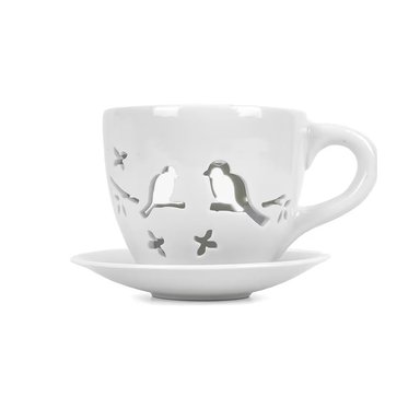 SAN VALENTIN - QUEMADOR DE PORCELANA - PORTA VELA MODELO TAZA