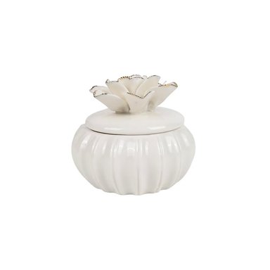 SAN VALENTIN - JOYERO DE PORCELANA CON RELIEVES TAPA