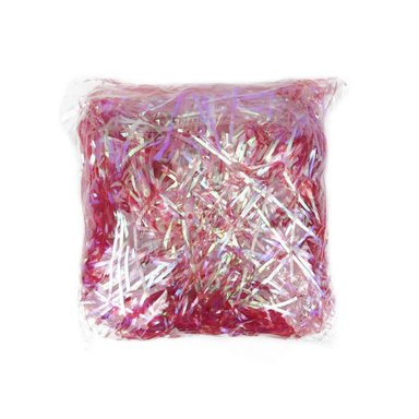 SAN VALENTIN - VIRUTA DE PLÁSTICO - SET DE 400GRS - COLOR ROJO