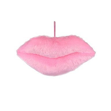 SAN VALENTIN - LABIOS DECORATIVO DE POLIÉSTER ACABADO AFELPADO