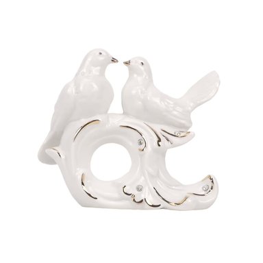 SAN VALENTIN - ADORNO DE PORCELANA – MODELO TÓRTOLAS