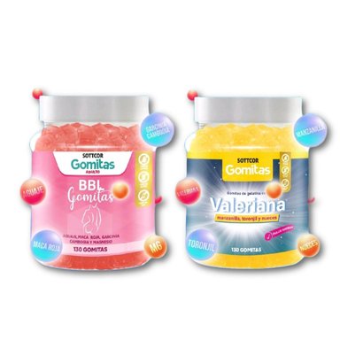 BBL AGUAJE + VALERIANA PARA ADULTOS 130 GOMITAS - SOTTCOR