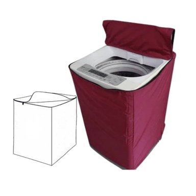 FUNDA LAVADORA LONA COLOR VINO 16-22 KG