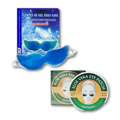 LENTES DE GEL + PARCHE DE OJOS ALOE VERA - WOKALI